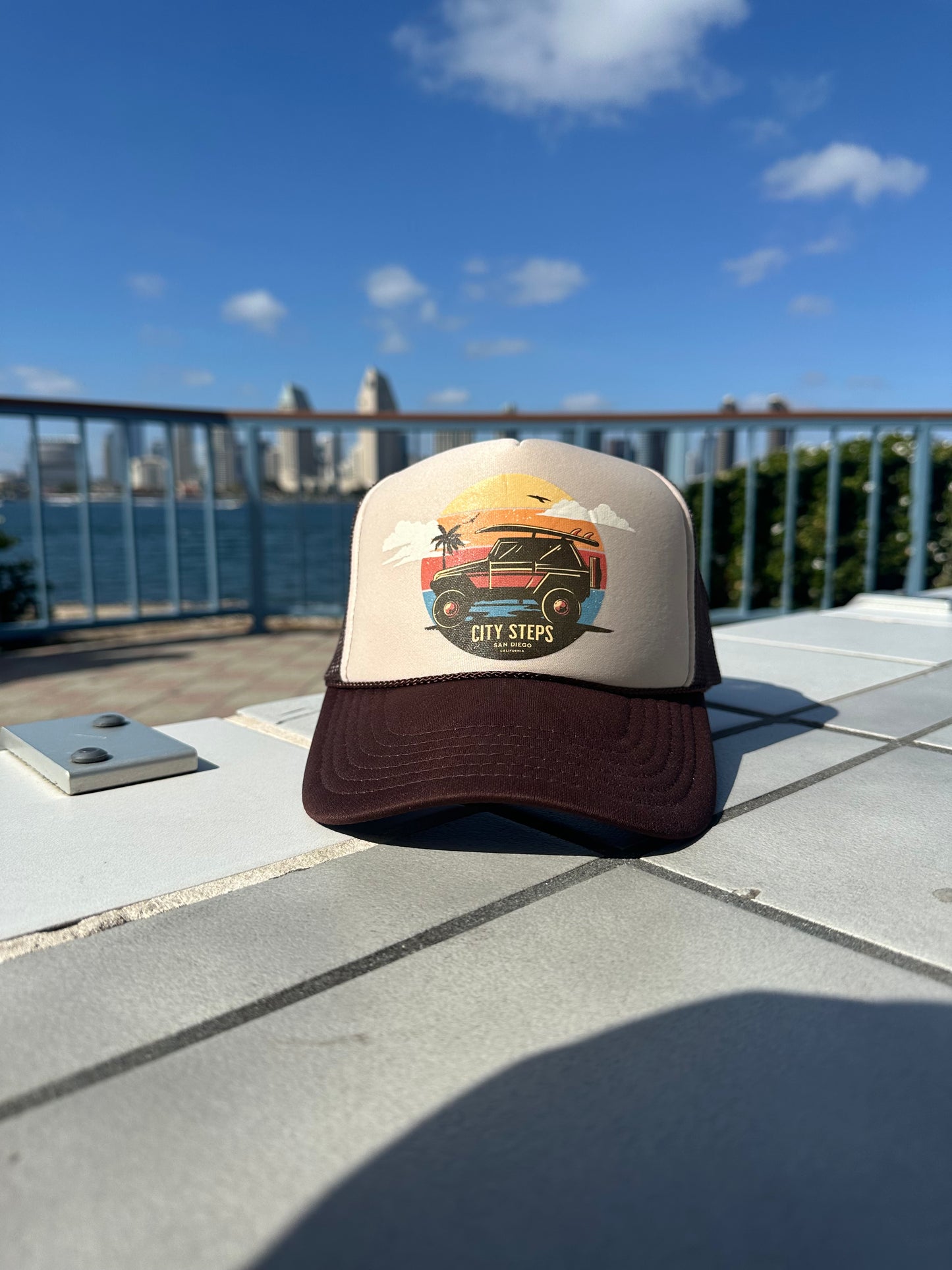 City Steps - Brown/Tan/Brown Trucker Hat