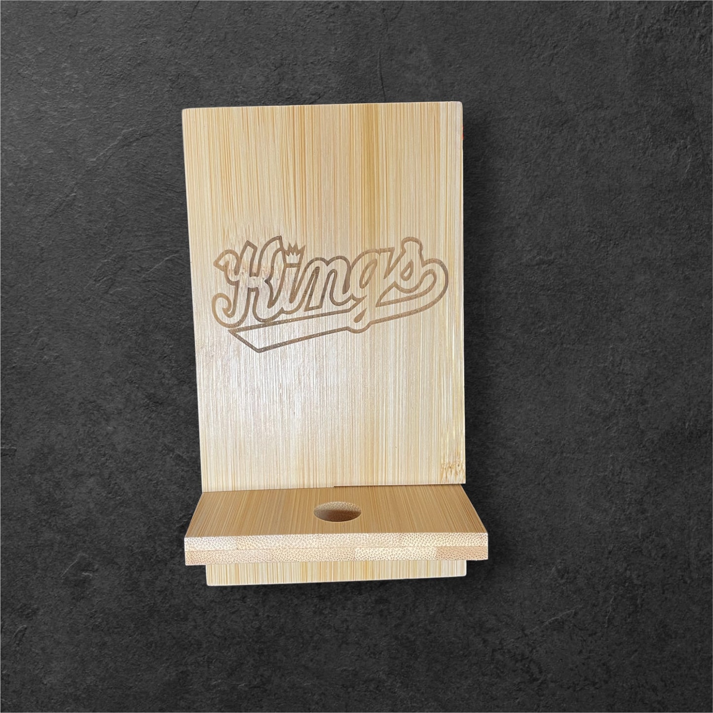 Bamboo Wood Phone Stand - Kings